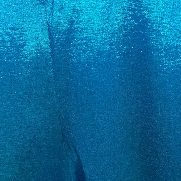 Milano Formals Teal Beaded Mermaid Formal Dress Size 8 - Picture 12 of 12